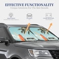 thumbnail image 5 of Uemuo Vintage Surf Van Beach Printed 2 PCS Car Windshield Sun Shade, Auto Sun Heat and UV Rays Blocker, Foldable Automotive Front Window Sunshade Protector, 5 of 7