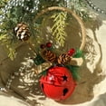 thumbnail image 3 of Christmas Style Bright-colored Iron Creative Star Shape Hole Hanging Bell Decor Bell Pendant Decor for Home, 3 of 9