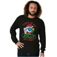 thumbnail image 5 of Santa Grumpy Smurf Jolly Christmas Long Sleeve TShirt Men Women Brisco Brands S, 5 of 6