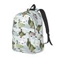thumbnail image 1 of Disketp Mallard Ducks Wild Birds print Canvas Backpack Lightweight Travel Daypack Student Rucksack Laptop Backpack-Small, 1 of 5