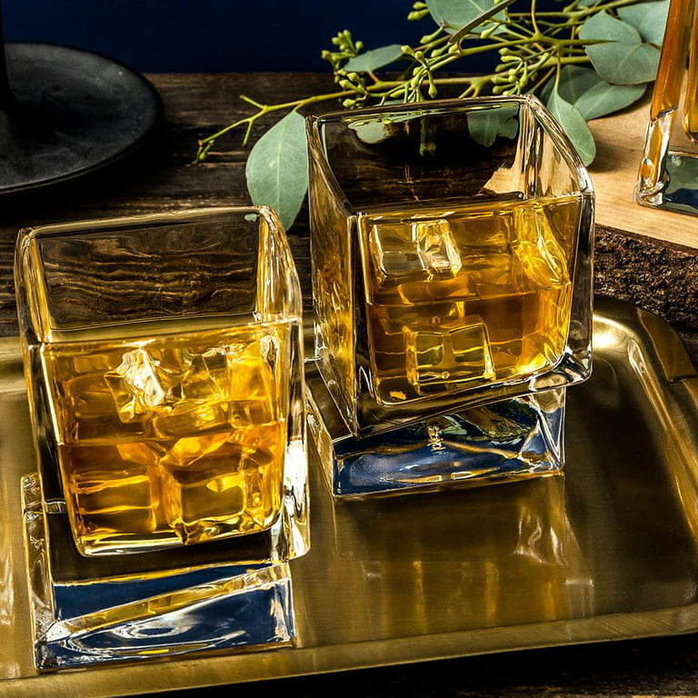 Square Crystal Whiskey Glasses & Tumblers, Glassware
