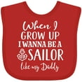 thumbnail image 3 of Inktastic Future Sailor Like Daddy Boys Baby Bib, 3 of 4