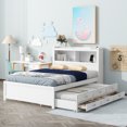 thumbnail image 2 of Triple Tree Modern MDF Queen Captain Bed White, 2 of 9