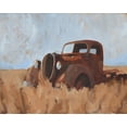 thumbnail image 2 of Green, Jacob 14x12 White Modern Wood Framed Museum Art Print Titled - Farm Truck II, 2 of 4