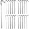 thumbnail image 1 of 20 Pcs Tarp Hooks Tent Accessories Trapping Peg Metal Tent Stakes Metal Tent Pegs Tent Hooks Camping, 1 of 4
