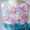 thumbnail image 4 of Flower Girls Rainbow Tutu Birthday Party Princess Dress Pageant Gown for Age 3-10 Y, 4 of 6
