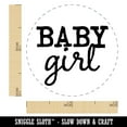 thumbnail image 2 of Baby Girl Fun Text Self-Inking Rubber Stamp Ink Stamper - Green Ink - Mini 1/2 Inch, 2 of 7