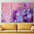 thumbnail image 4 of Contemporary Printed, Pink And Purple Printed Canvas, Purple Canvas, Colorful Printed, Abstract Canvas Art, Pink Artwork, Acyrlic Artwork, Canvas Wall Decor - 3P-Gallery Wrapped, 4 of 9