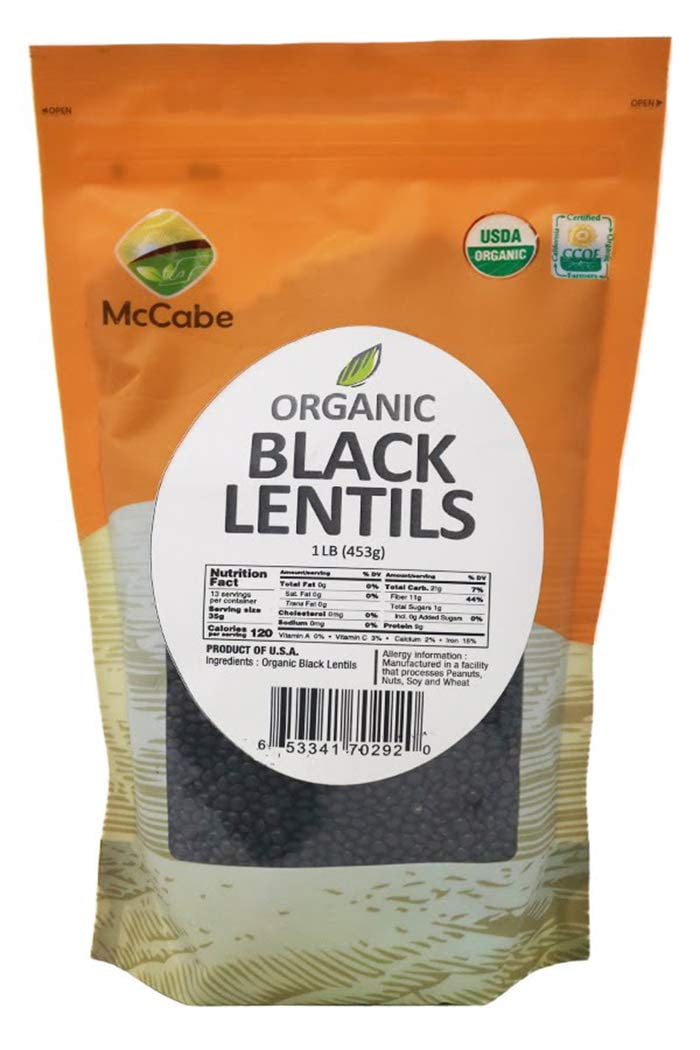 McCabe Organic Black Lentils, 1Pound