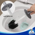 thumbnail image 5 of MR.Siga Toilet Bowl Brush and Holder for Bathroom, Gray, 1 Pack, 5 of 6