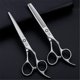 thumbnail image 2 of Kit de tijeras de peluquería de 15 cm (6 pulgadas), juego de tijeras profesionales con tijeras de entresacar y peine., 2 of 5