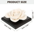thumbnail image 2 of MasteelfCA 2pcs Car Essential Oil Diffusers Ceramic Rose Shaped Scent Oil Diffuser, 2 of 8