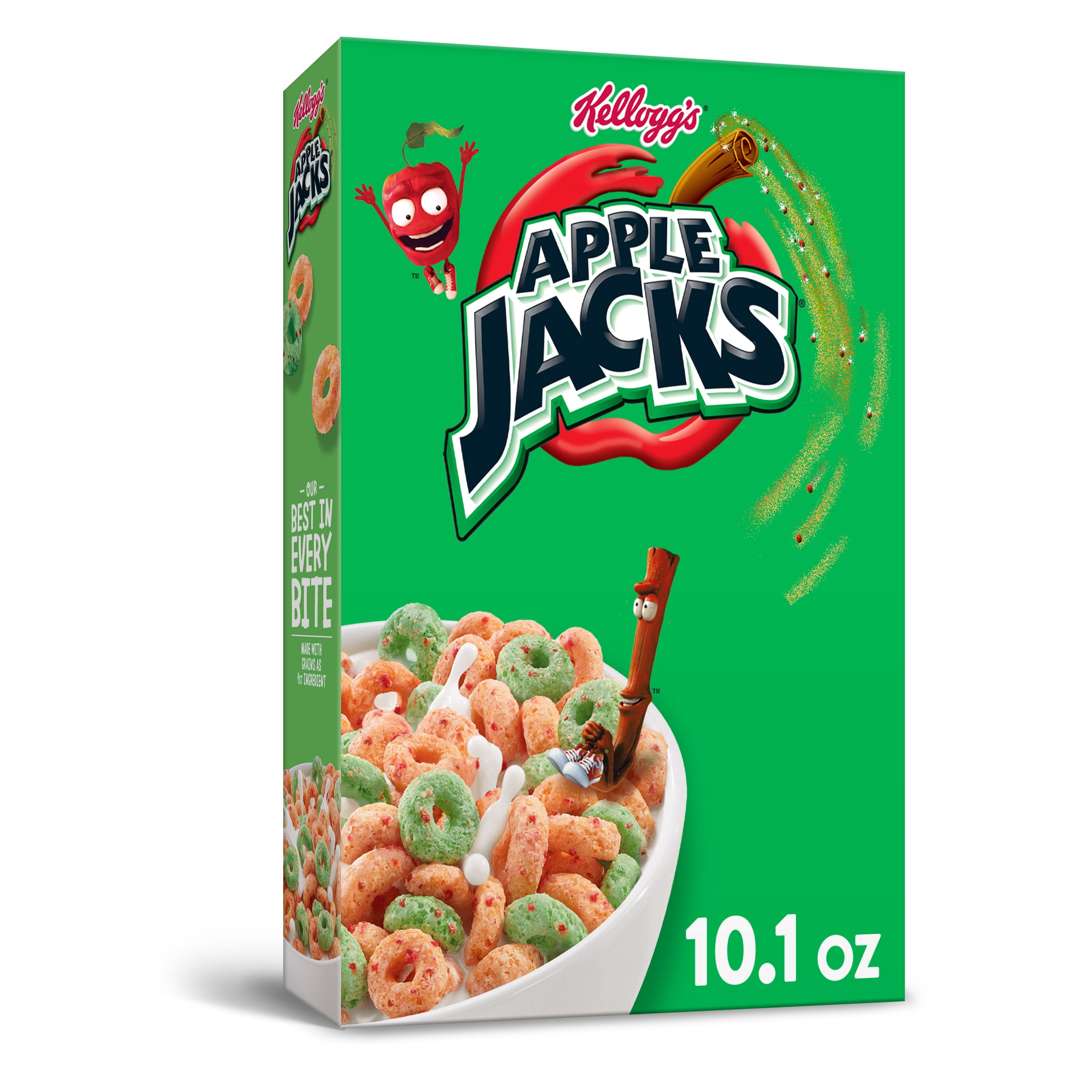Kellogg's Apple Jacks Breakfast Cereal, Original, Excellent Source of 7