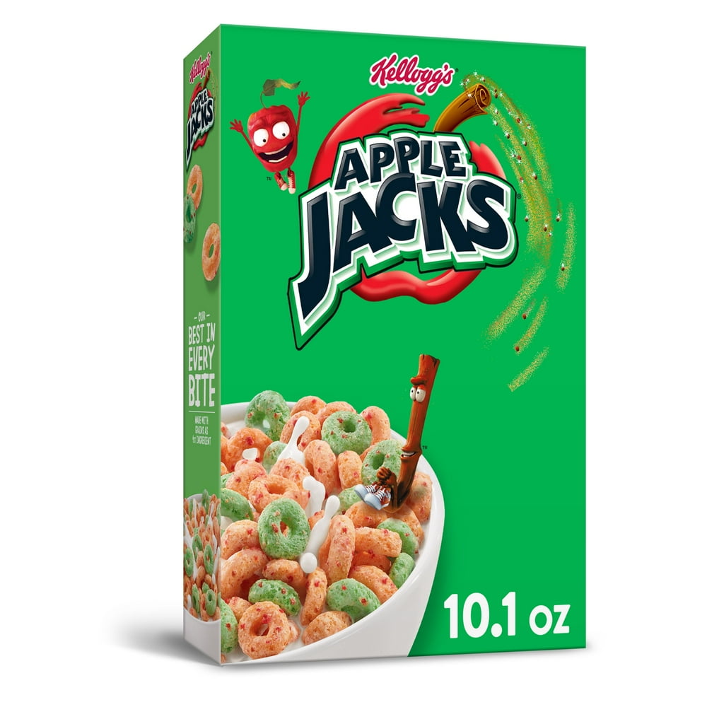 Kellogg's Apple Jacks Breakfast Cereal, Original, Excellent Source of 7