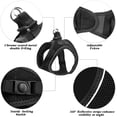 thumbnail image 5 of Dog Harness for Small & Medium Dogs Reflective Step in Puppy Harness Black, 5 of 9
