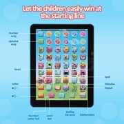 Kids Tablet Toddler Learning Pad with LED Screen Teach Alphabet Numbers Word Music Math Early Development Interactive Electronic Toy for Boys & Girls 2 Years+