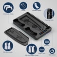 thumbnail image 6 of PS5 Stand with Cooling Fan,PS5/PS5 Slim Stand and Cooling Station with Dual Controller Charging Station for PlayStation 5 Console,Controller Charger, Cooling Fan, Headset Holder, 3 USB Hub, Black, 6 of 8