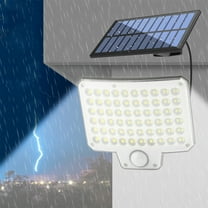 Modern Solar Outdoor Wall Light IP44 Waterproof Up Down Lighting Automatic Off Black White 300 Lumens for Garden,Patio,Garage (1-Pack)