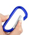 thumbnail image 4 of GOGO 48Pcs Carabiner 3-Inch Red Keychain Clip, D Shape Aluminum Metal Carabiner Hook, 4 of 7
