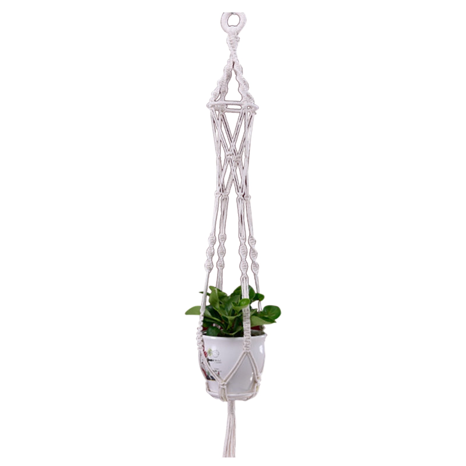 Plant Pot Hanger Sturdy Macrame Jute Hanging Planter For Home Decor