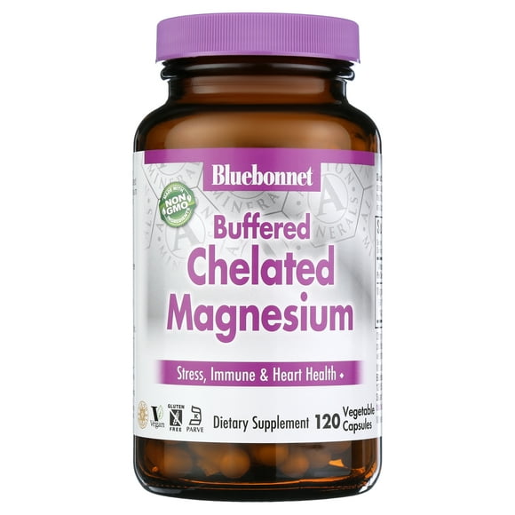 Bluebonnet Nutrition - Buffered Chelated Magnesium - 120 Vegetarian Capsules