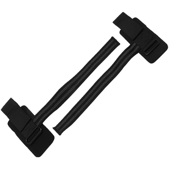 Black Fitness Assist Straps 1 Pair for Pull-Ups, Polycotton Polypropylene SBR Heavy Duty Weight Lifting Wrist Straps with Double-Sided Anti-Slip Grip, for Men and Women Powerlifting, Gym Workout