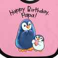 thumbnail image 4 of Inktastic Happy Birthday, Papa- Cute Penguins Boys or Girls Baby Bib, 4 of 4