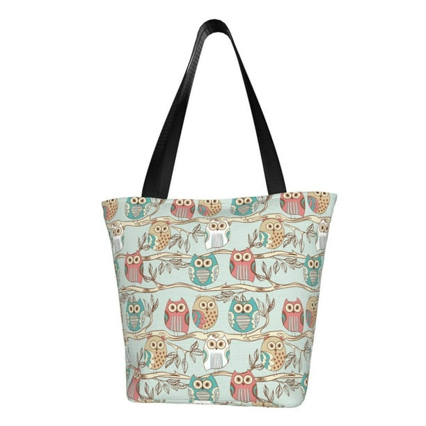 Easygdp Cute Owl Bolso de Hombro para Mujer, Bolso Bandolera y Cartera de Mano Elegante para Uso Diario