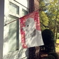 thumbnail image 2 of White Standard Poodle Love Flag Canvas House Size, 2 of 4