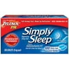 simply sleep nighttime sleep aid caplets with 25 mg of diphenhydramine hcl, non-habit forming sleep aid for adults, 100 ct (pack of 2)