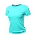 thumbnail image 1 of FashionOutfit Women's Classic Solid Round Neck Short Sleeve Viscose Knit Sweater Top, 1 of 1