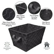 Simplify Polyester Basket, Black