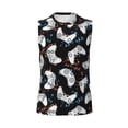 thumbnail image 4 of Yiaed Cool Gamepad Print Men's Singlet Vests Summer Running Muscle Tank Tops Gym Undershirt Round Neck Sleeveless for man, 4 of 5