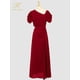 thumbnail image 4 of H Han Queen-Vestidos acampanados divididos para mujer, Vestido de media pantorrilla ajustado OL, Vestido de fiesta informal de trabajo, Vestido elegante de oficina para mujer, 4 of 4