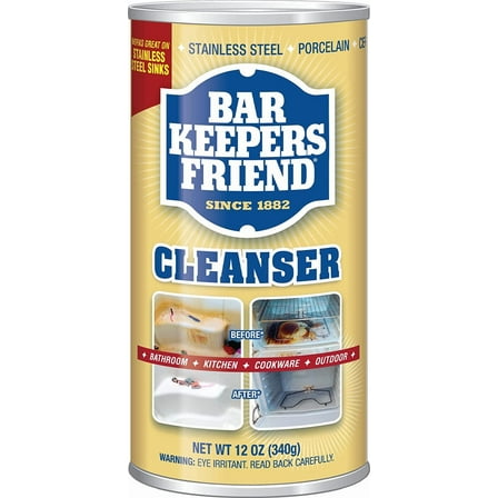 2PK-Bar Keepers Friend Powdered Cleanser & Polish, 21-oz Can