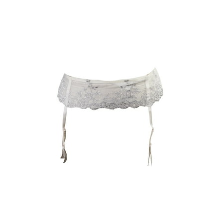 Wacoal - Wacoal Petite Ivory Silver Embrace Lace Garter Belt PS ...