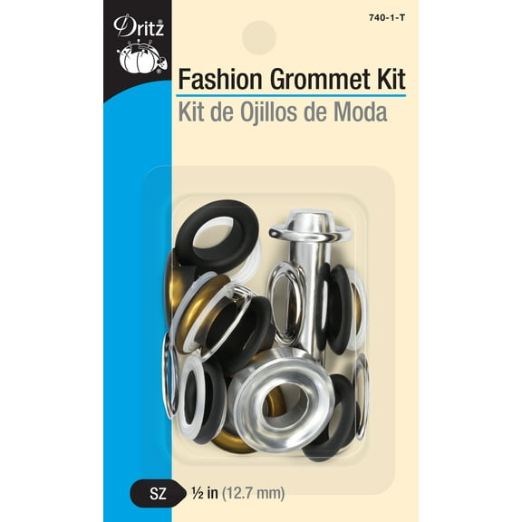 Dritz 1/2" Fashion Grommets, 1 Kit, Black