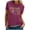 Red, variant on Womens Vintage 1970 T Shirts Letter Graphic V Neck Casual Short Sleeve Loose Fit Tops Trendy Fashion Tee Pullover Daily Wear