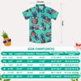 thumbnail image 6 of Aideaone Boys Hawaiian Shirt Kids Tropical Luau 3D Print Button Down Shirts for 7-14 Years, 6 of 6