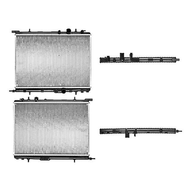 Radiador De Agua POLAR 301233398048481 Soldado Aluminio 1 Pieza Con Aire Acondicionado