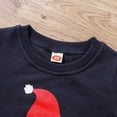 thumbnail image 5 of Bagilaanoe Toddler Baby Girl Boy Christmas Sweatshirt Long Sleeve Santa Hat Letter Print Pullover 6M 12M 18M 24M 3T 4T Kids Fall Tops Tee, 5 of 8