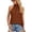 Caramel, variant on Baozhu Women Sleeveless Tie Turtleneck Tank Tops Summer Pleated High Neck Halter Tops Casual Sleeveless Shirts Loose Fit Solid Blouses, S-2XL