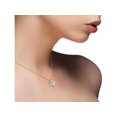 thumbnail image 3 of Collar con colgante de corazón abierto de plata para mujer, 3 of 3