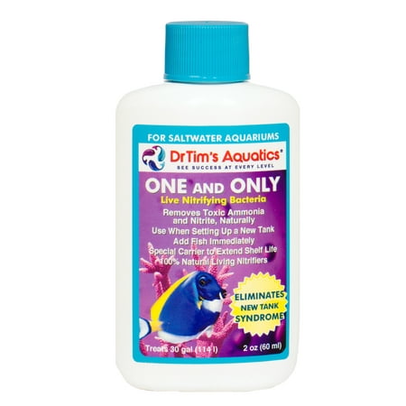 UPC: 0812540012005 | Dr. Tims Saltwater One & Only Ammonia and Nitrite Remover Water Conditioner 2 oz. (for up to 30 gal)