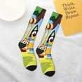 thumbnail image 6 of Saiise Bluey Funny Socks Men Women Boys Kids Adults Novelty Graphic Crew Tube Socks Crazy Design Casual Dress Socks for Sports,Running,Travel, 6 of 7