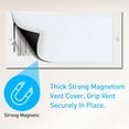 thumbnail image 7 of NOGIS Air Vent Covers for Home (4Pcs, 12 x 5.5 x 0.6 Inch) Magnetic Vent Cover for Walls and Floors. Vent Blocker Magnet for AC, Heater, Register, Fireplace in White. Cut to Any Shape and Size, 7 of 7