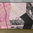 thumbnail image 6 of Ambesonne Teen Room Place Mats Set of 4, Woman Eiffel Tower, Standard Size, Pale Pink and Black, 6 of 6