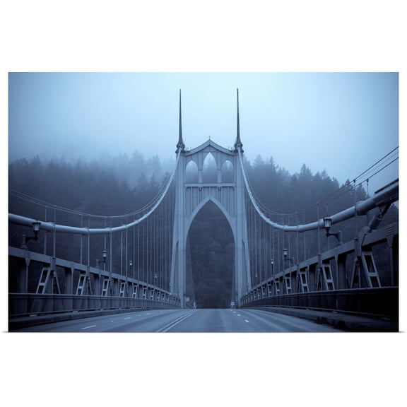 Great BIG Canvas | Rolled Erin Berzel Poster Print entitled Westbound on the Bridge I