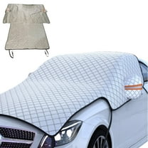 Heavy Duty Snow Car Cover 7-Layer Thickened Enlarge ， Windproof Waterproof Windshield Cover for Ice and Snow, All-Season Versatility Universal Fit