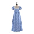 thumbnail image 2 of Women's Regency Inspired Vintage High Waist Victorian Tea Dress Elegant Long Gown, 2 of 7